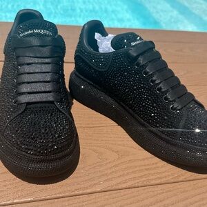 Alexander McQueen Black Studded Men's Shoes
